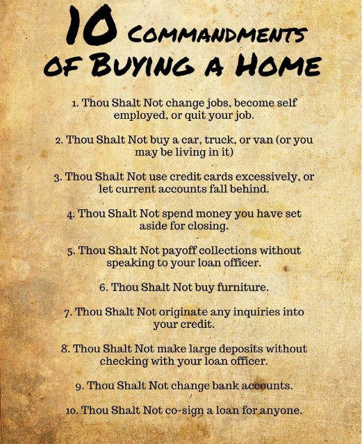 10 commandments of real estate