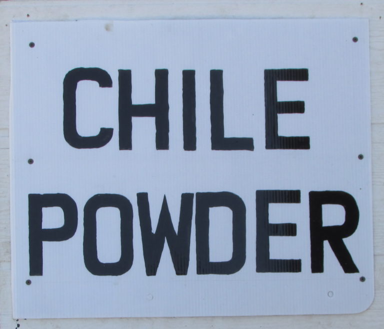 Chile Powder sign