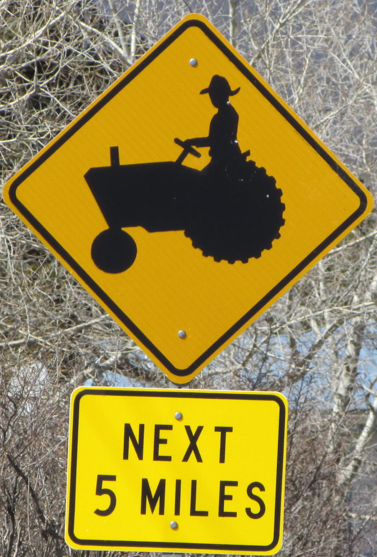 Tractor sign